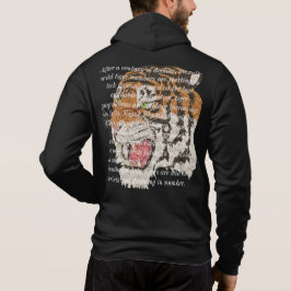 Pull À Capuche Design de texte tendance écrit sur les hommes tigr