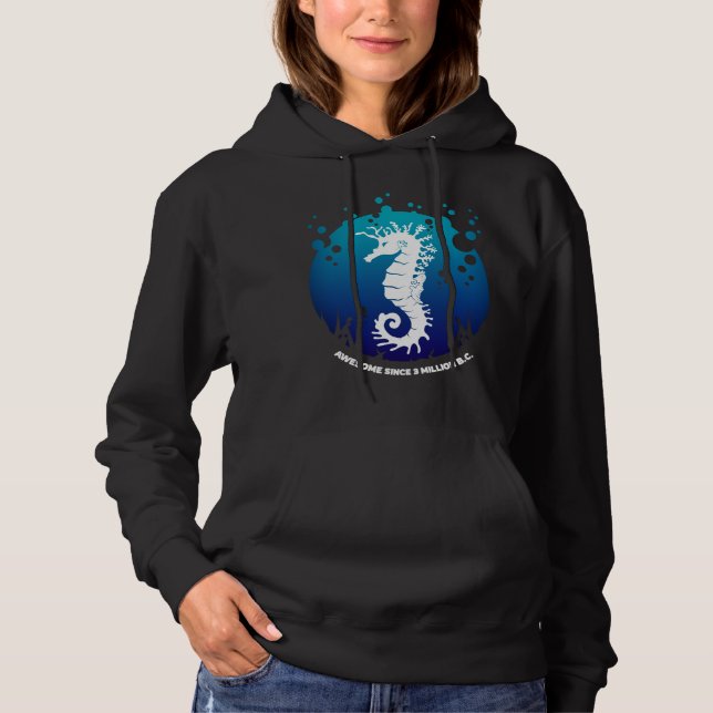 Pull À Capuche Design graphique Ocean Life - Seahors (Devant)