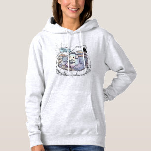 Pull À Capuche Désolé, je suis réservé - Jolie présentation de Gh
