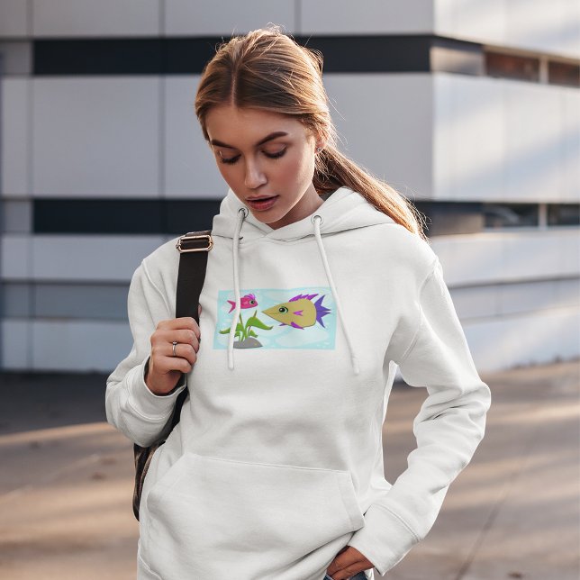 Pull À Capuche Deux poissons colorés (Créateur téléchargé)