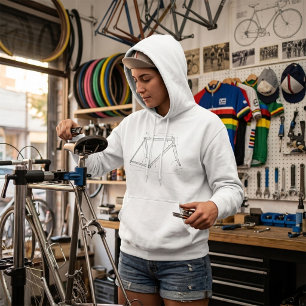 Pull À Capuche Diagramme de géométrie de cadre de bicyclette