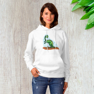 Pull À Capuche Dinosaure Vert