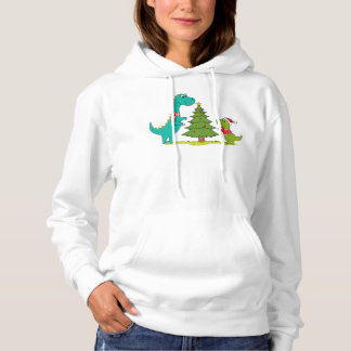 Pull À Capuche Dinosaures célébrant Noël
