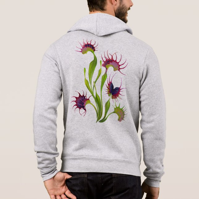 Pull À Capuche Dionaea piège lumineuse (Dos)