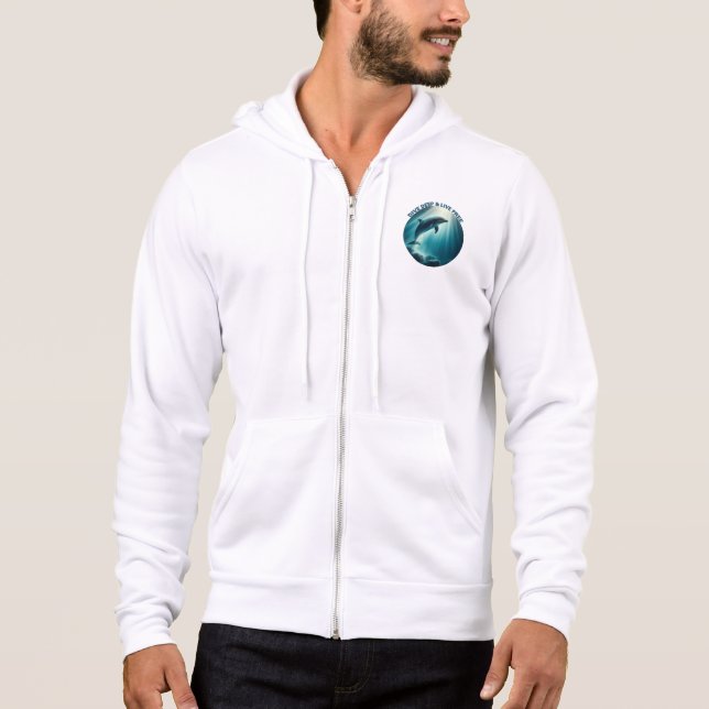 Pull À Capuche Dive Deep Live Dolphin gratuit (Devant)