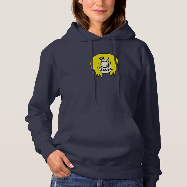 Pull À Capuche DJ JAK Sweatshirt de démonstration bleu marine (Devant)