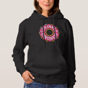 Pull À Capuche Donut Rose Paillette Gentillesse Beignet au Chocol