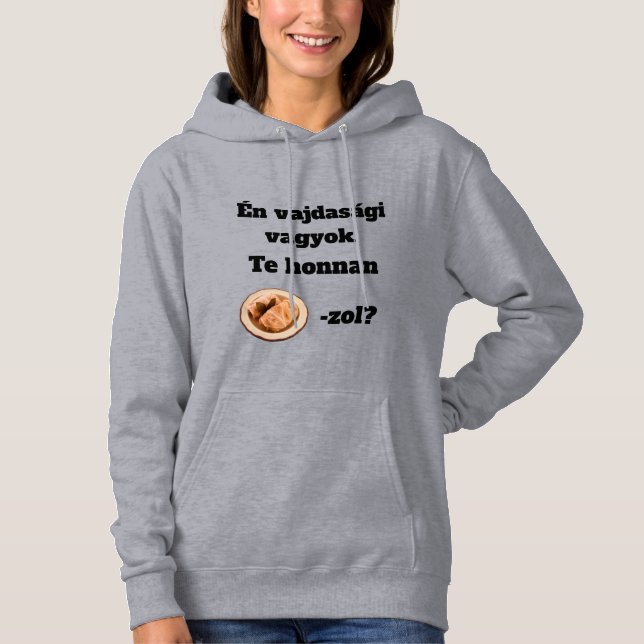 Pull À Capuche D'où venez-VOUS ? femme à manches longues (Devant)