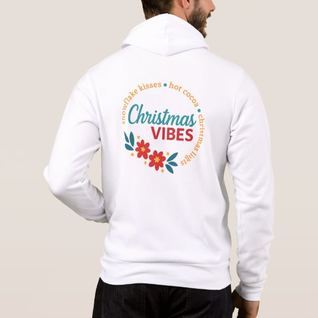 Pull À Capuche Doudoune à capuche Christmas Vibes (Dos)