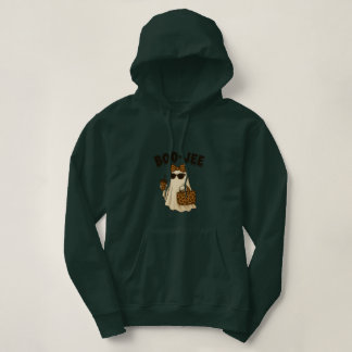 Pull À Capuche Doudoune fantôme à imprimé léopard BOO-JEE 