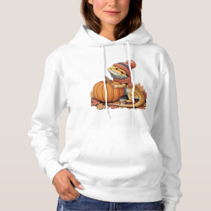 Pull À Capuche Dragon à tête tombée avec art Citrouille