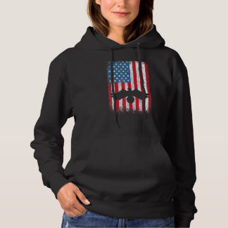 Pull À Capuche Drapeau américain 4 juillet Aigle patriotique