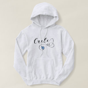 Pull À Capuche Drapeau cardiaque en Crète, Grèce, Crétois