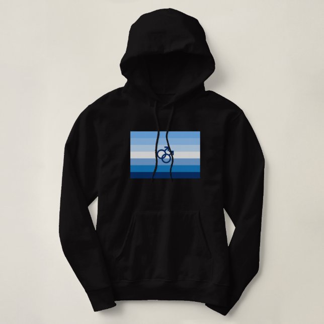 Pull À Capuche Drapeau de fierté gay MLM (Design devant)