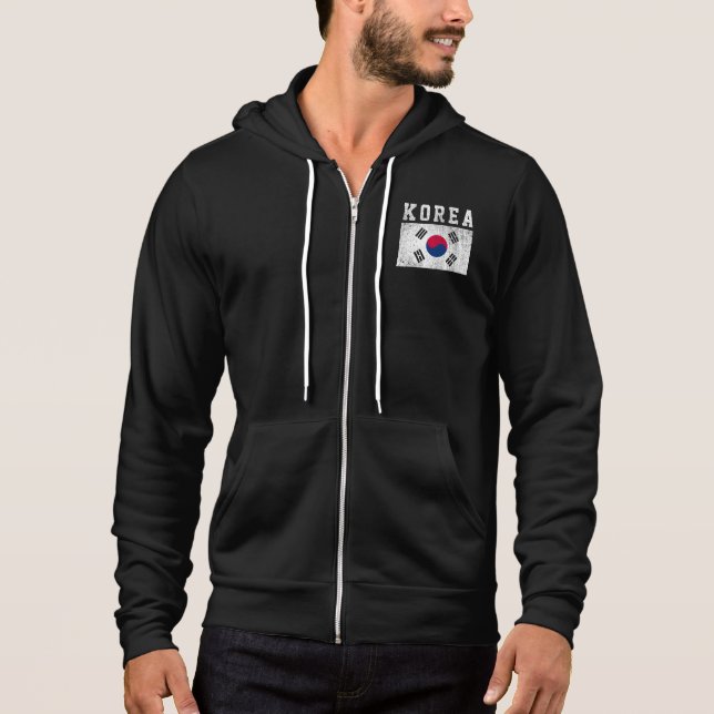 Pull À Capuche Drapeau de la Corée (Devant)