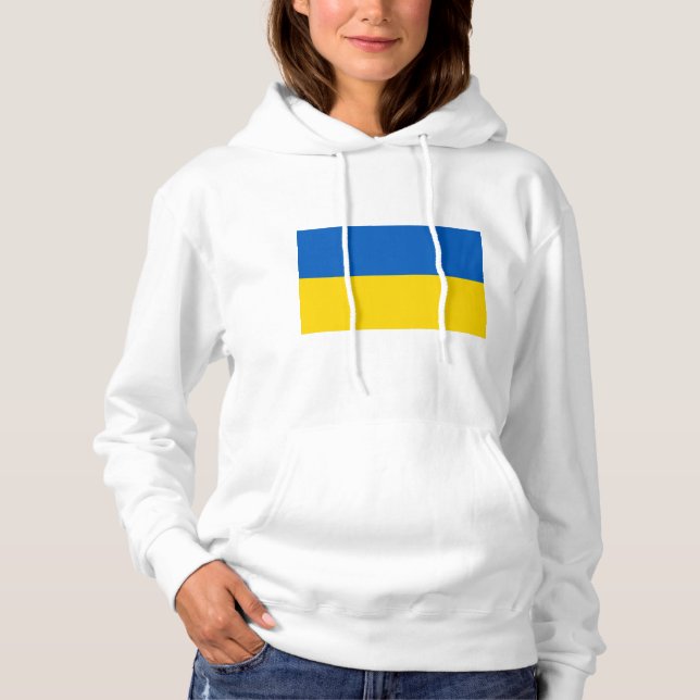 Pull À Capuche Drapeau de l'Ukraine (Devant)