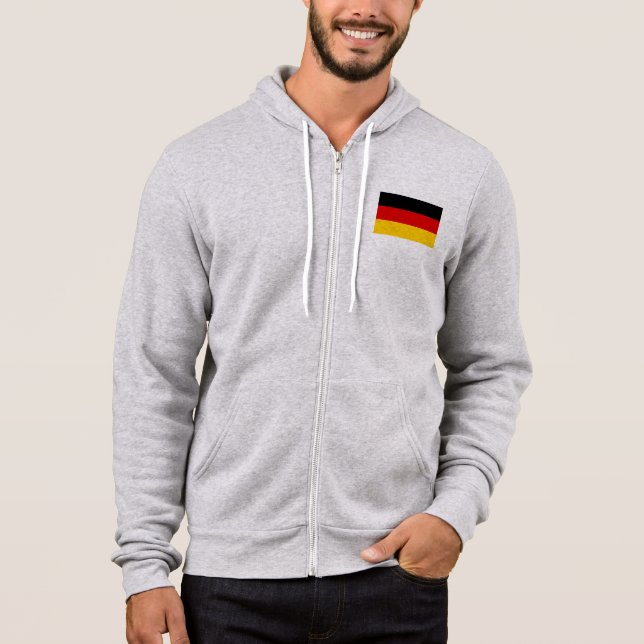 Pull À Capuche Drapeau Deutschland - Allemagne (Devant)