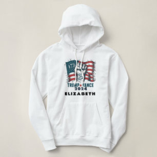 Pull À Capuche Drapeau patriotique américain Trump Vance Person