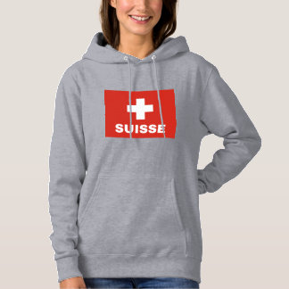 Pull À Capuche Drapeau Suisse