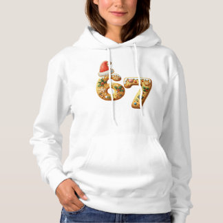 Pull À Capuche Drôle 67 Six Sept Brianrot Équipe de Noël