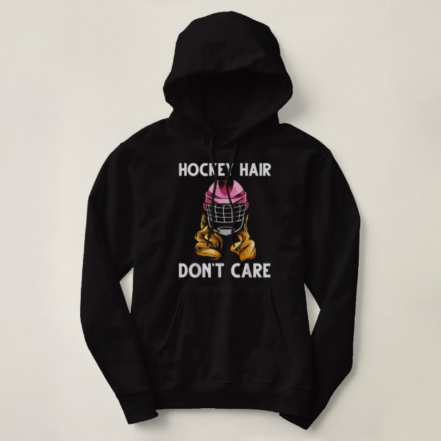 Pull À Capuche Drôle Hockey Sur Glace Pour Filles Femmes Hockey S (Design devant)