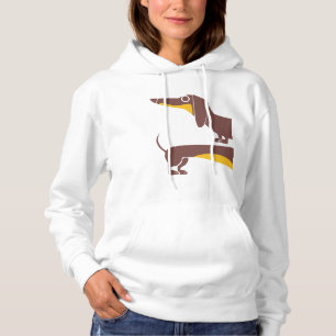 Pull À Capuche Drôle mignon dachshund pour parent chien long