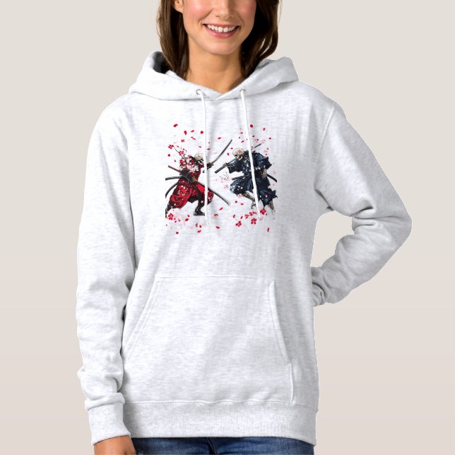 Pull À Capuche Du duel de samouraï crâne (Devant)