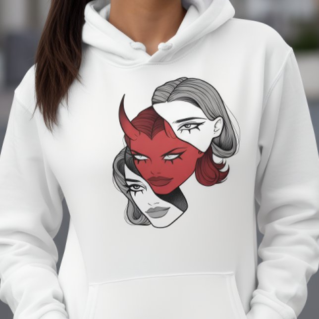 Pull À Capuche Duality Woman Hoodie (Créateur téléchargé)
