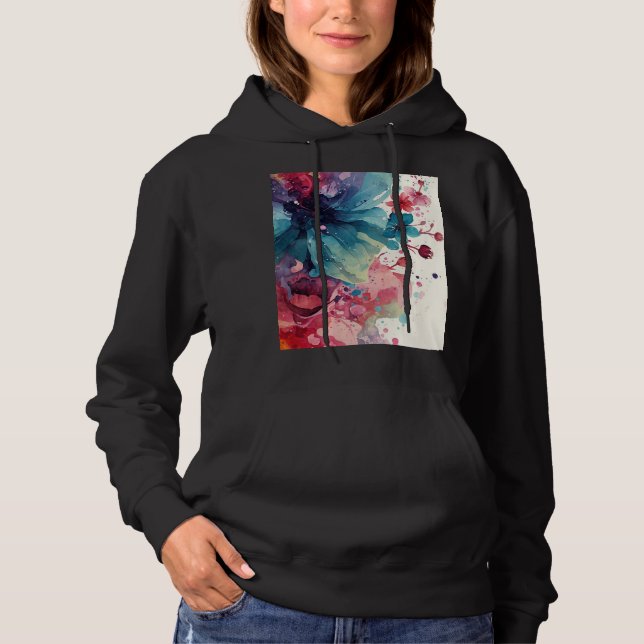 Pull À Capuche Eau de Parfum Florale Tendance Unique Moderne (Devant)