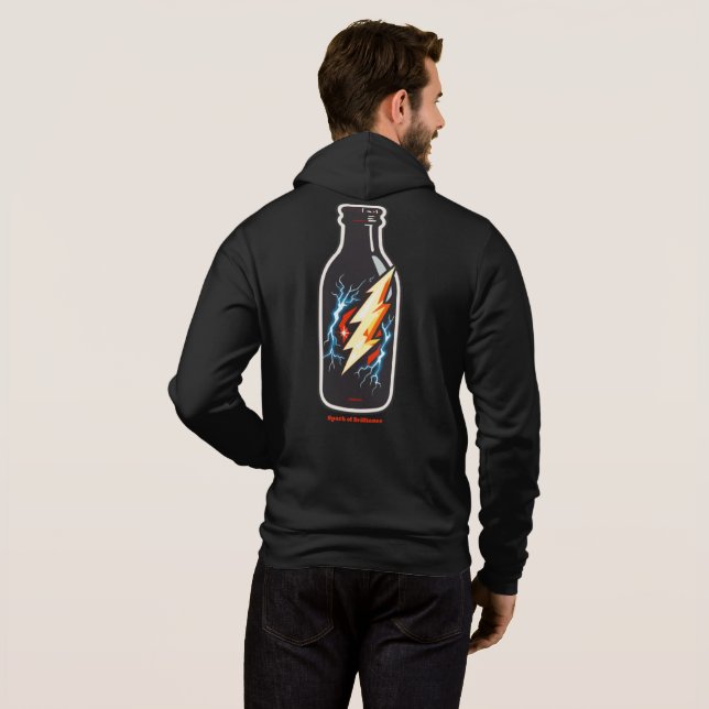 Pull À Capuche Éclair de génie (Dos entier)