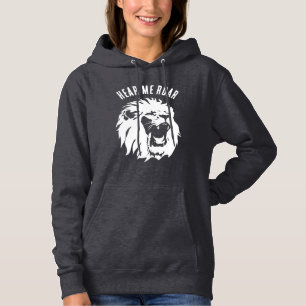 Pull À Capuche Écoutez-moi le visage du lion rugissant