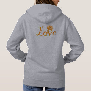 Pull À Capuche Élégance florale : l'amour illustré avec une rose
