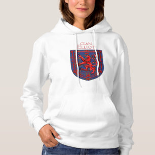 Pull À Capuche Elliot Tartan Scottish Plaid Lion Rampant