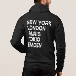 Pull À Capuche Emden New York Tokyo Paris Hoodie