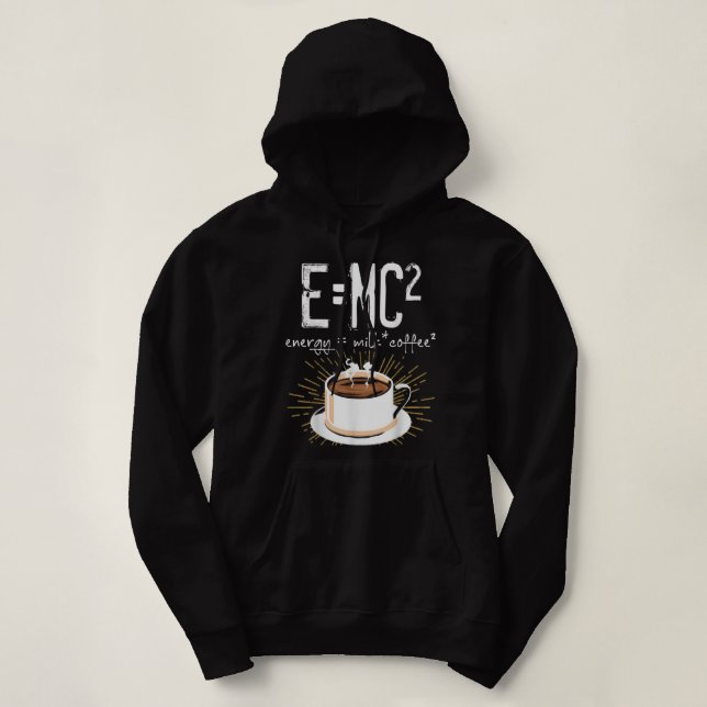 Pull À Capuche Energy Milk Coffee Funny Chemistry Science (Design devant)