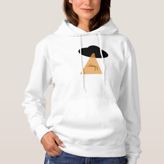 Pull À Capuche Enlèvement par un Alien (Devant)
