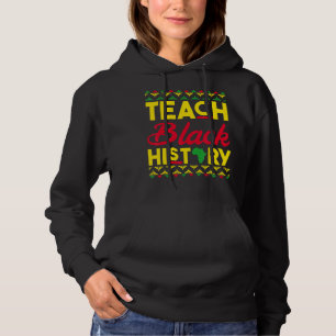 Pull À Capuche Enseigner le Mois de l'Histoire Noire BHM Enseigna