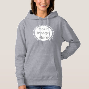 Pull À Capuche enterrez votre image ici, texte personnalisé de la