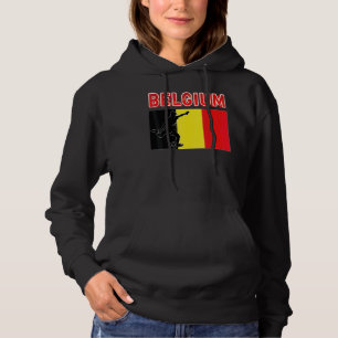 Pull À Capuche Équipe de Belgique du Monde Football Football Ch