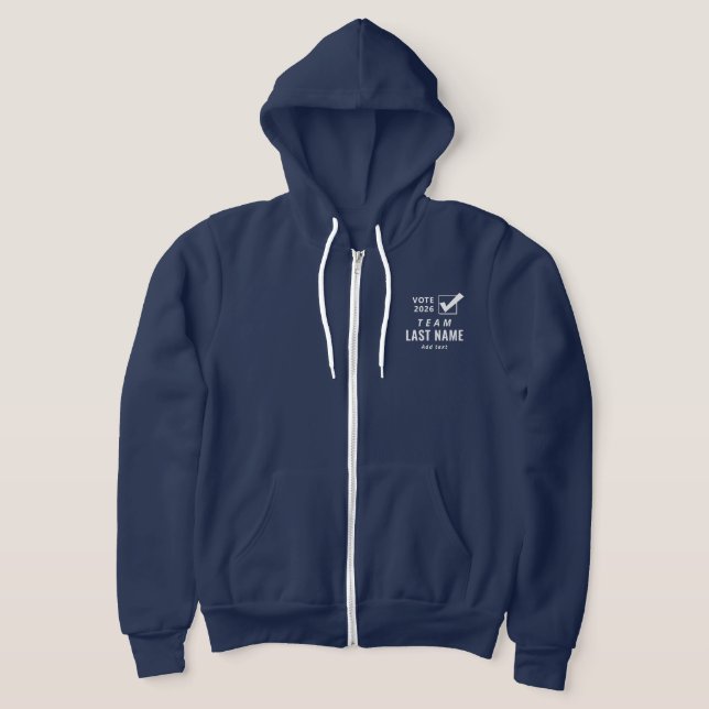 Pull À Capuche Équipe de campagne politique personnalisée 2026 (Poser)