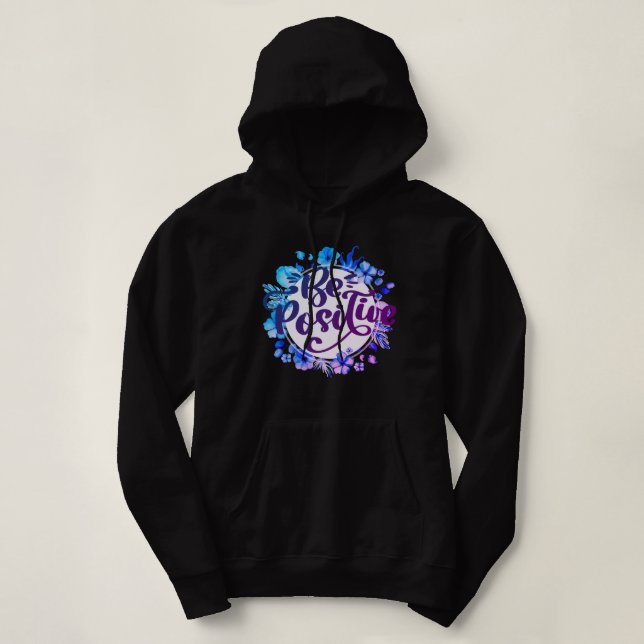 Pull À Capuche Être positif (Design devant)