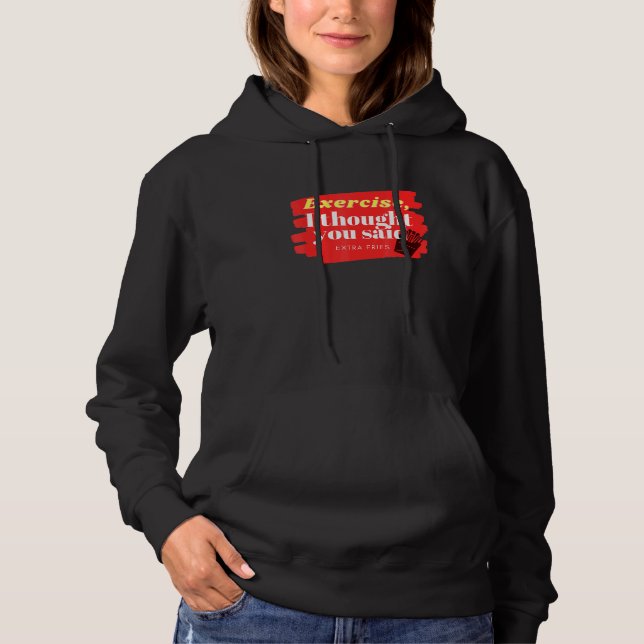 Pull À Capuche Exercice Ou Fries (Devant)