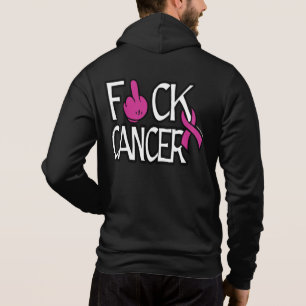 Pull À Capuche F#CK CANCER...Cancer du sein