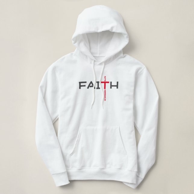 PULL À CAPUCHE FAITH (Design devant)