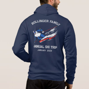 Pull À Capuche Famille Voyage annuel Ski Correspondant Vacances s