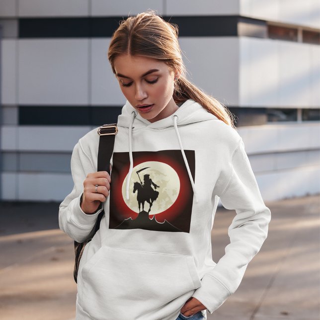 Pull À Capuche Faucheuse Lune de sang Gothique (Créateur téléchargé)