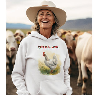 Pull À Capuche Ferme de maman poule drôle