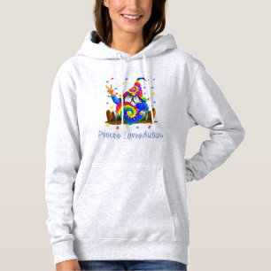 Pull À Capuche Fermeture à chaînePaix Aimer Autisme Gnome Autisme