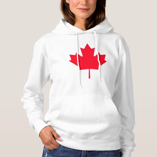 Pull À Capuche Feuille d'érable canadienne (Devant)