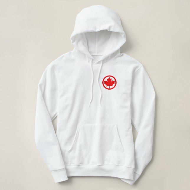 Pull À Capuche Feuille d'érable du Canada (Design devant)